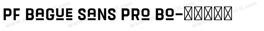 PF Bague Sans Pro Bo字体转换